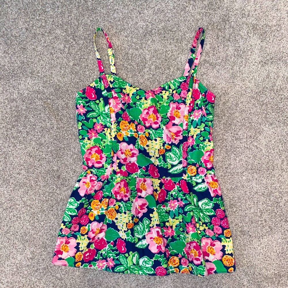 Lilly Pulitzer Peplum Top Size 6